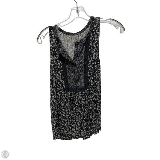 Top Sleeveless By Loft In Navy, Size: S