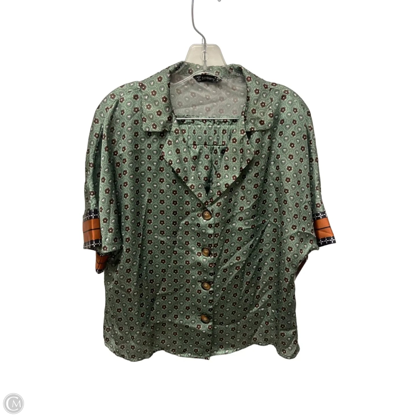 Pajamas 2pc By Clothes Mentor In Green, Size: M