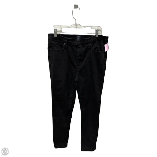 Jeans Skinny By J. Crew In Black Denim, Size: 10