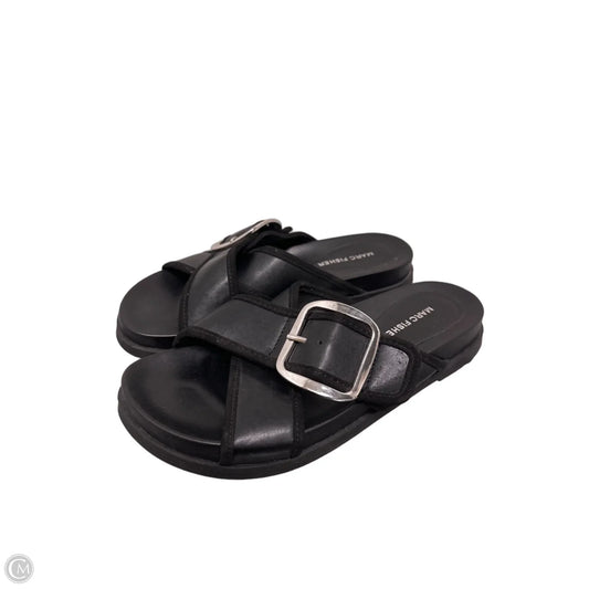 Sandals Flats By Marc Fisher In Black, Size: 8