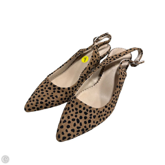 Shoes Heels Kitten By Isaac Mizrahi In Leopard Print, Size: 7