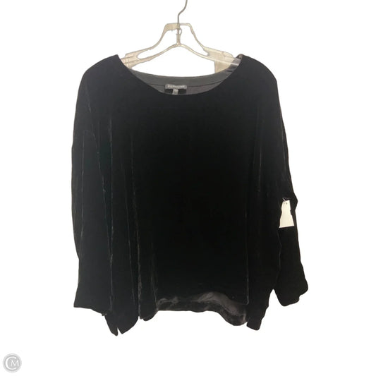 Top Long Sleeve By Eileen Fisher In Black, Size: S