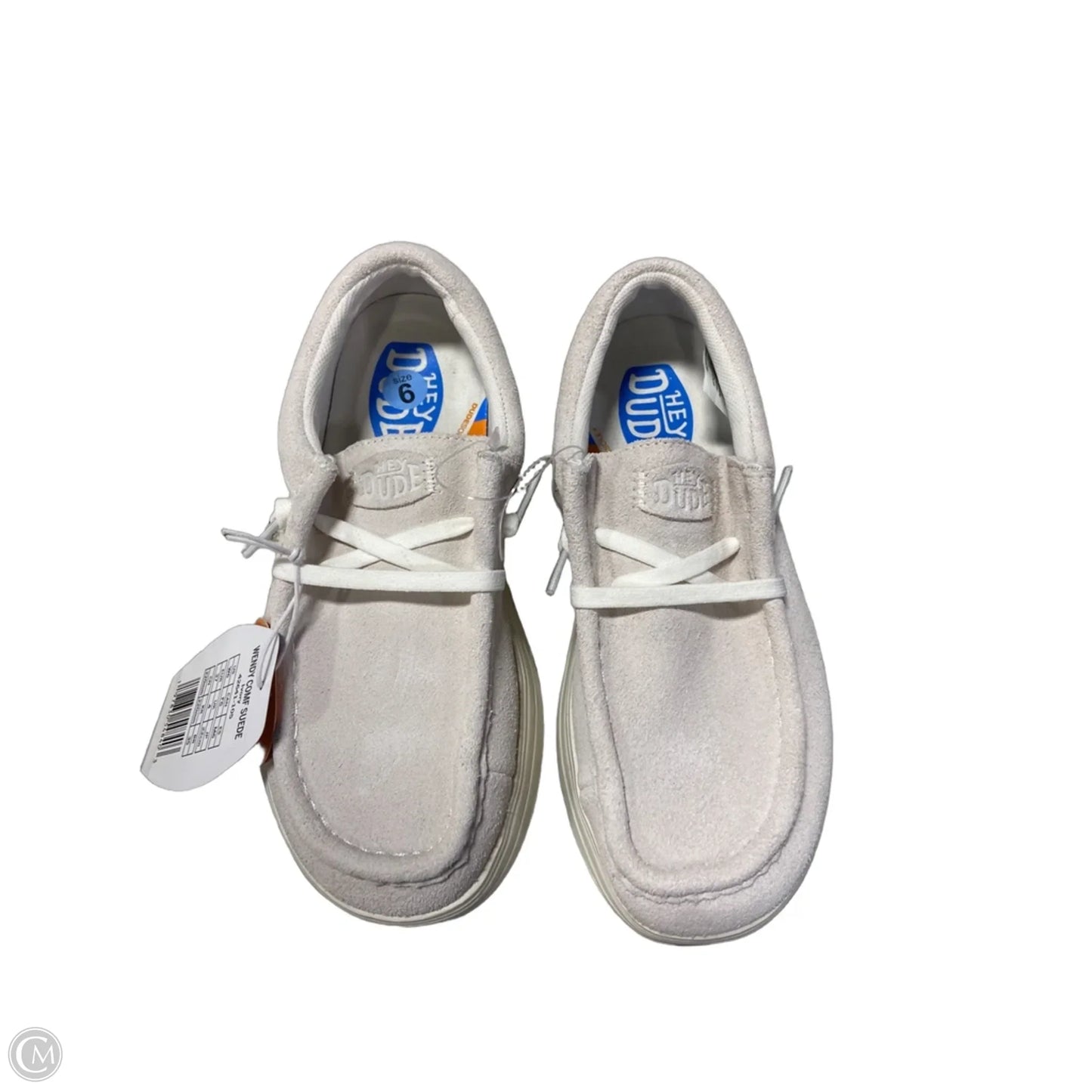 Shoes Flats By Hey Dude In Cream, Size: 6