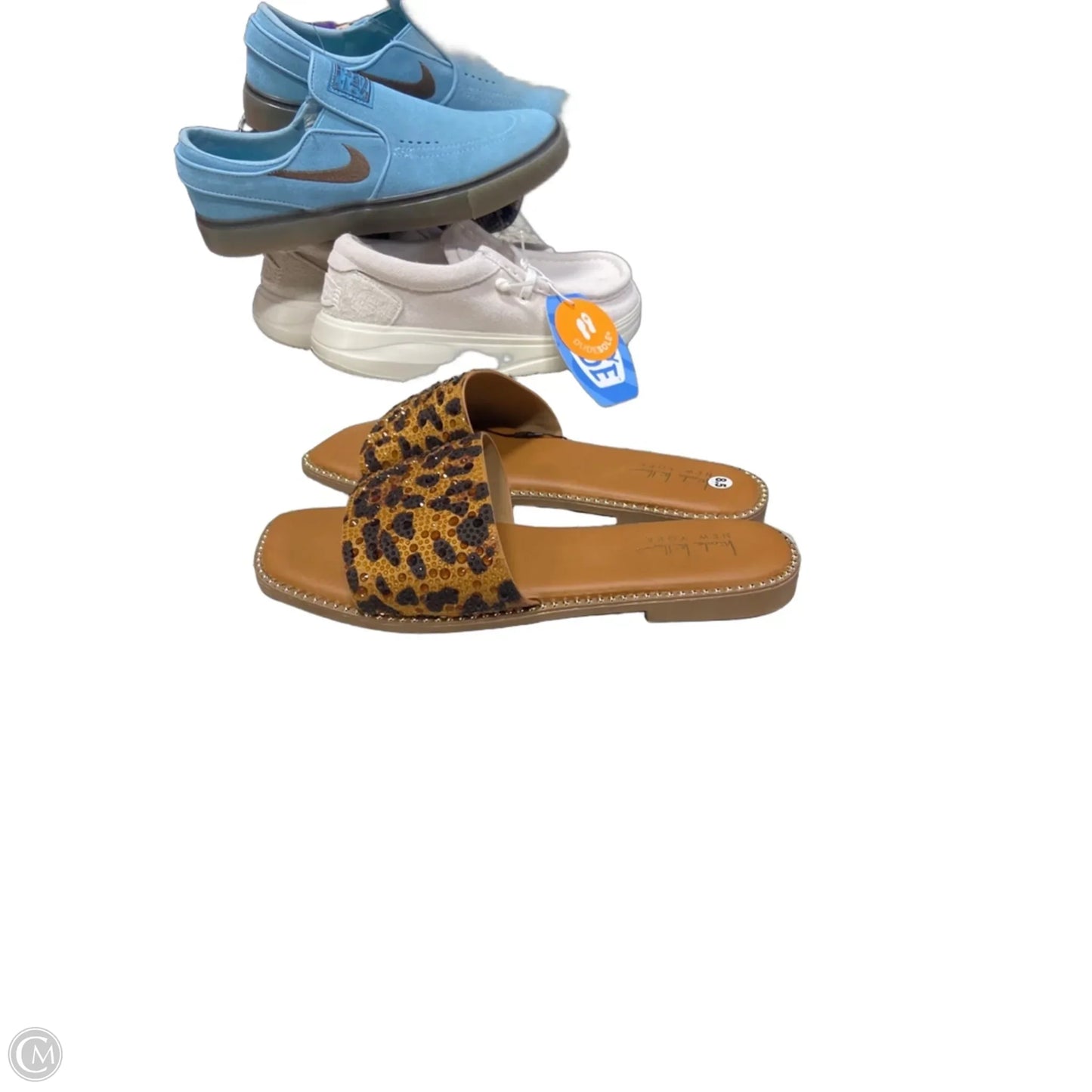 Sandals Flats By Nicole By Nicole Miller In Animal Print, Size: 8.5