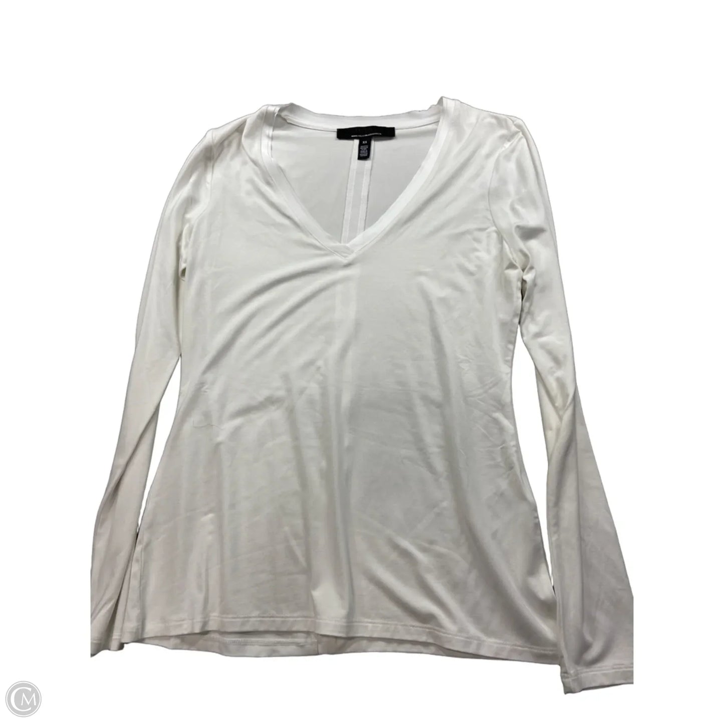 Top Long Sleeve By White House Black Market In White, Size: Xs