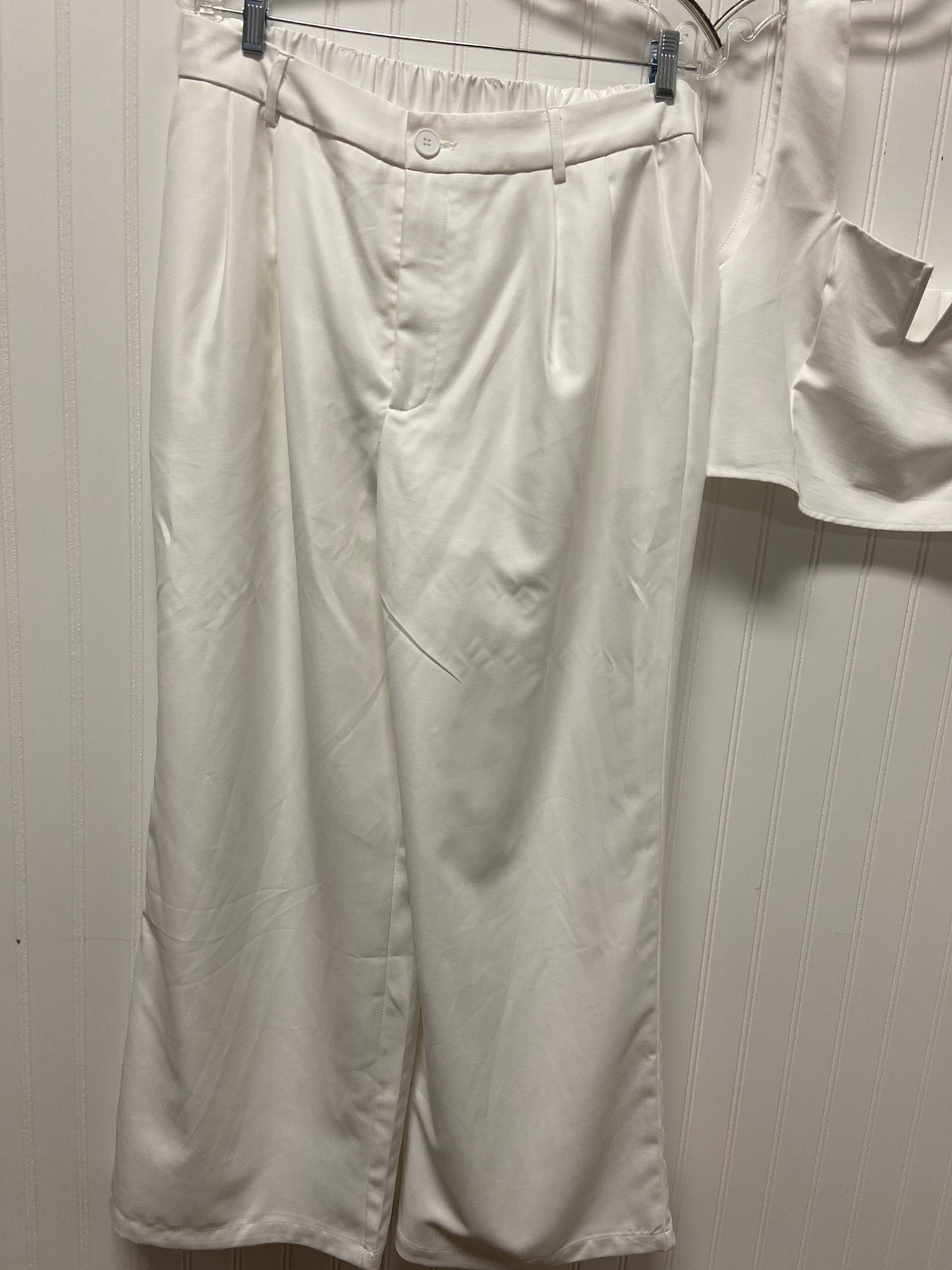 White Pants Set 2pc Shein, Size Xl