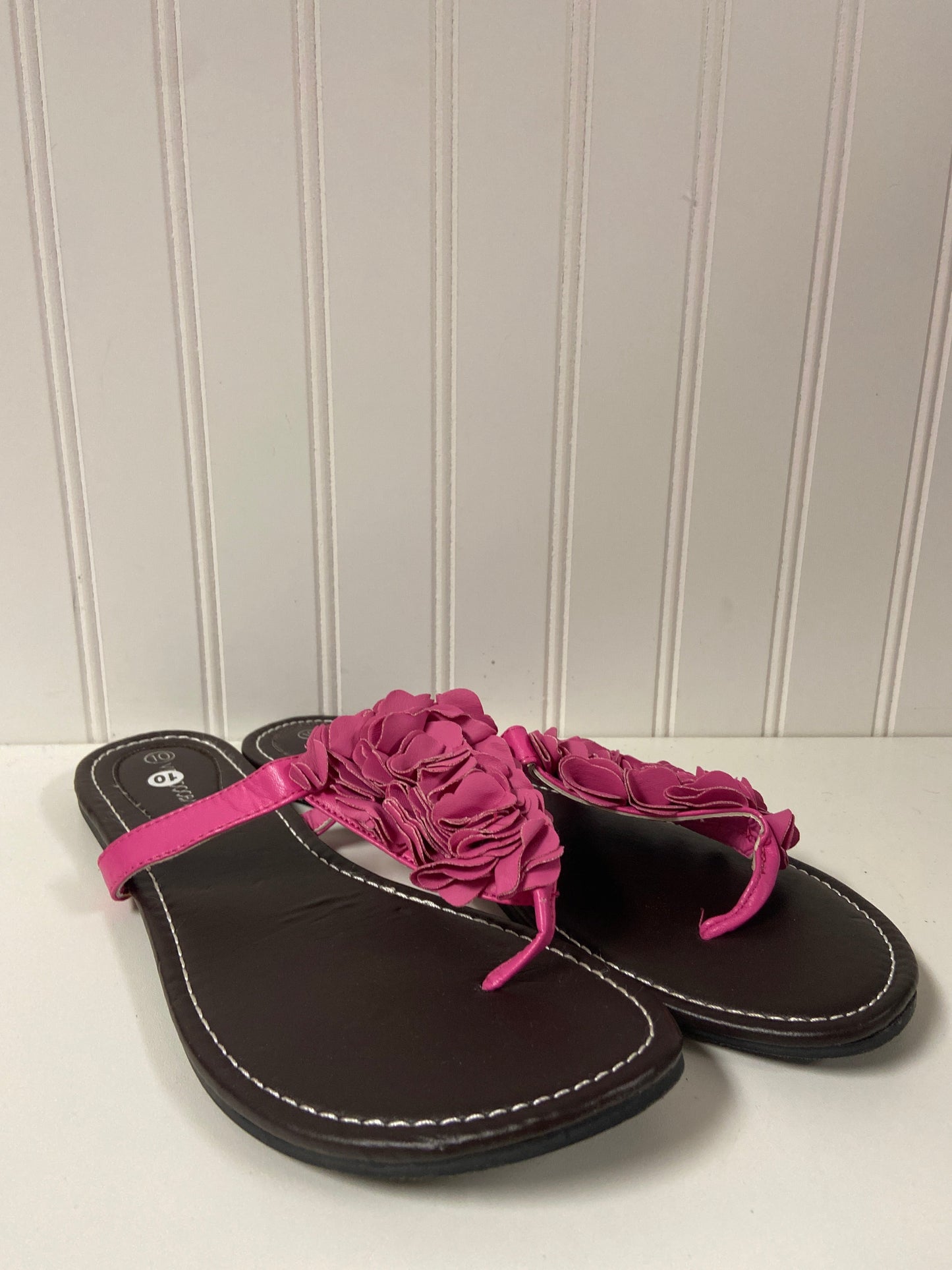 Pink Sandals Flip Flops Clothes Mentor, Size 10