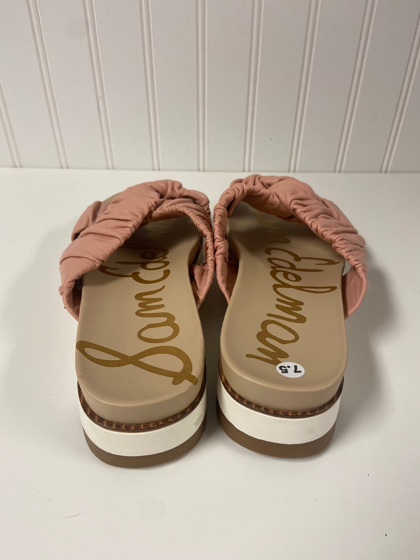 Pink Sandals Designer Sam Edelman, Size 7.5