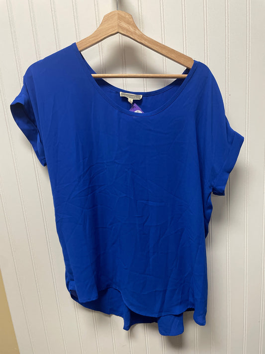 Blue Top Short Sleeve Pleione, Size M