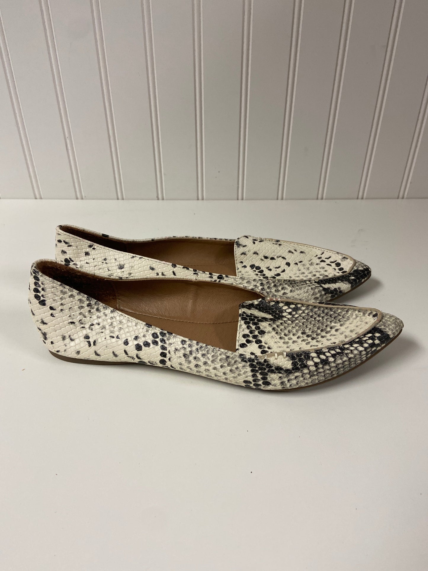 Snakeskin Print Shoes Flats Madden Girl, Size 8.5