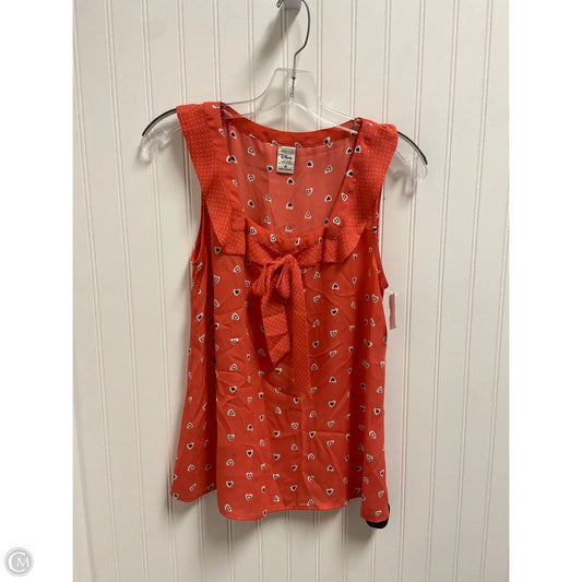 Top Sleeveless By Disney Store In Coral, Size: S