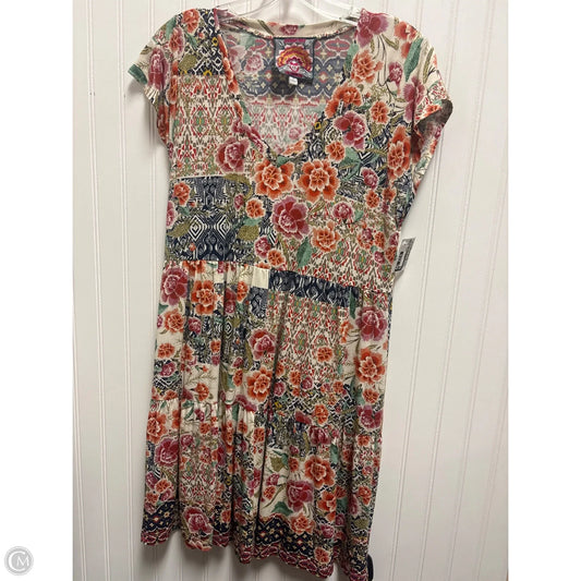 Dress Casual Short By Johnny Was In Floral Print, Size: S
