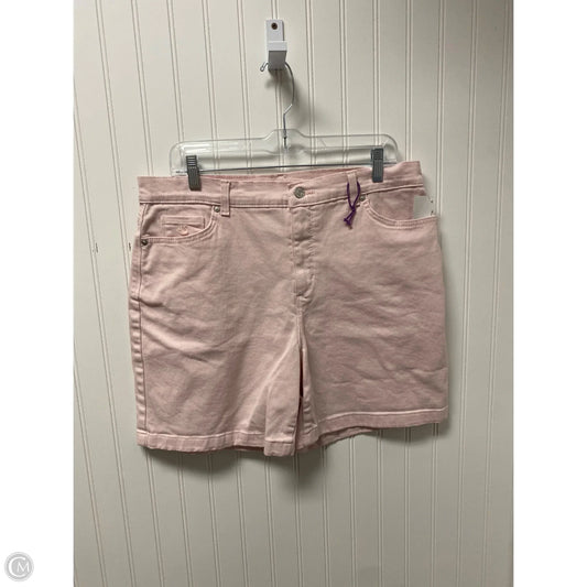 Shorts By Gloria Vanderbilt In Pink Denim, Size: 16