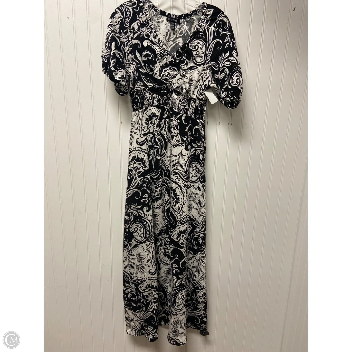 Dress Casual Maxi By Ellen Tracy In Black & White, Size: Xs