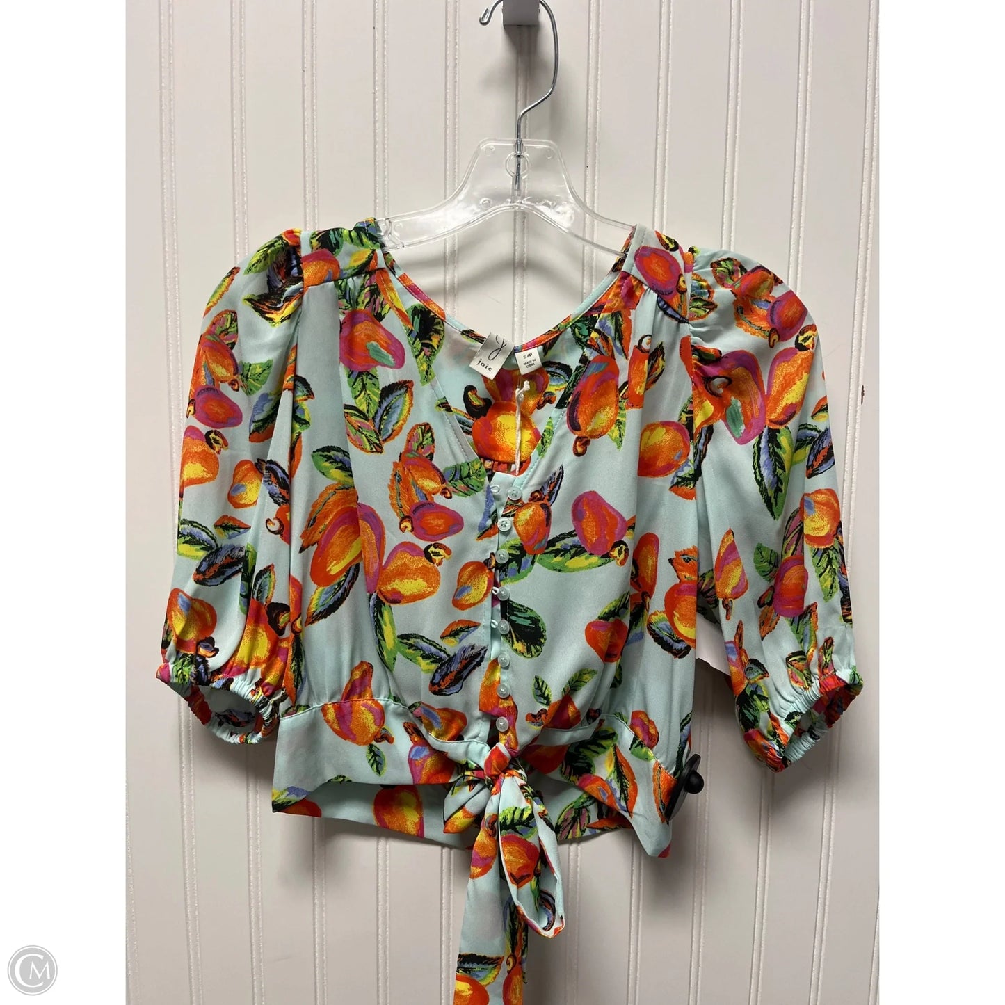 Top Short Sleeve By Joie In Aqua, Size: S