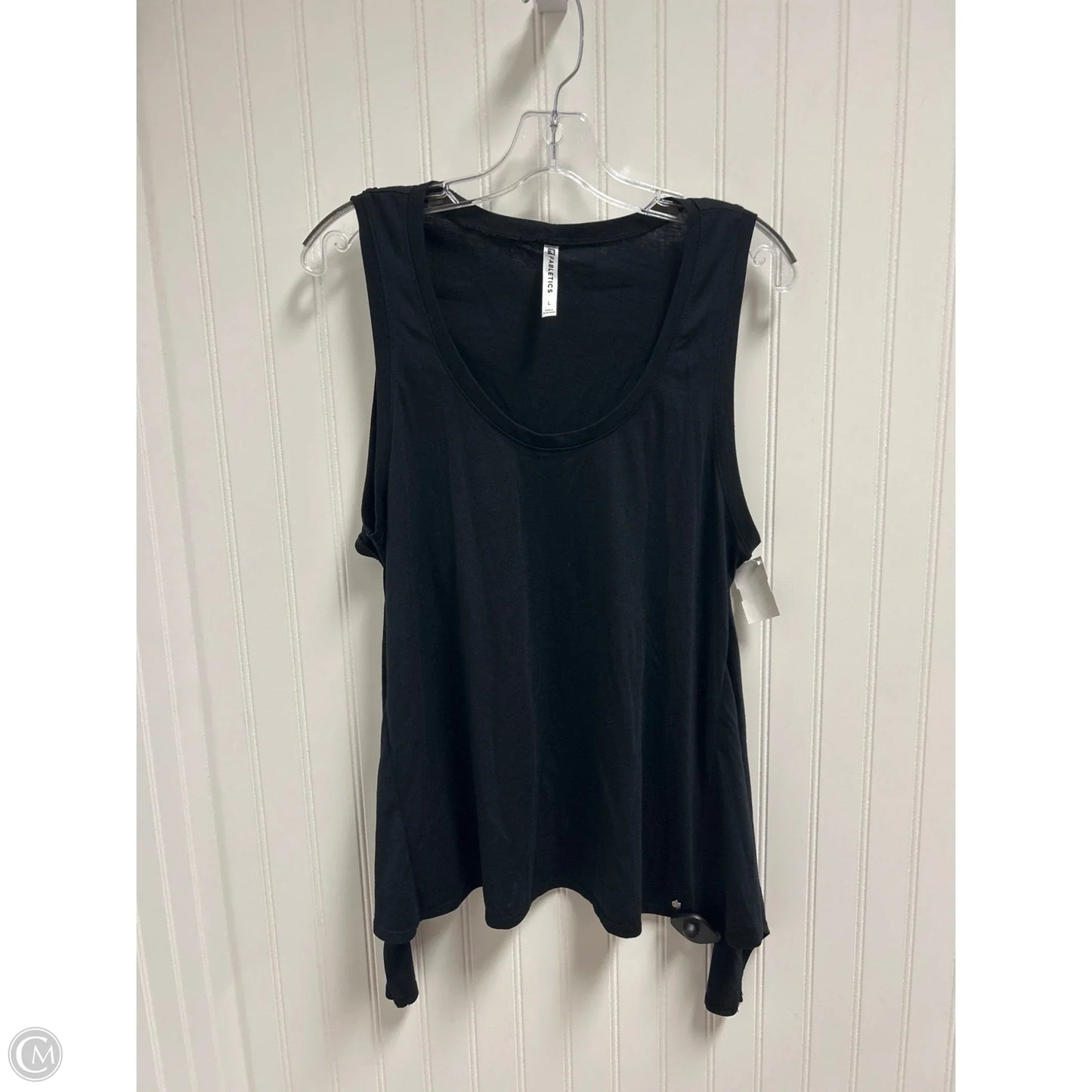 Athletic Tank Top By Fabletics In Black, Size: L