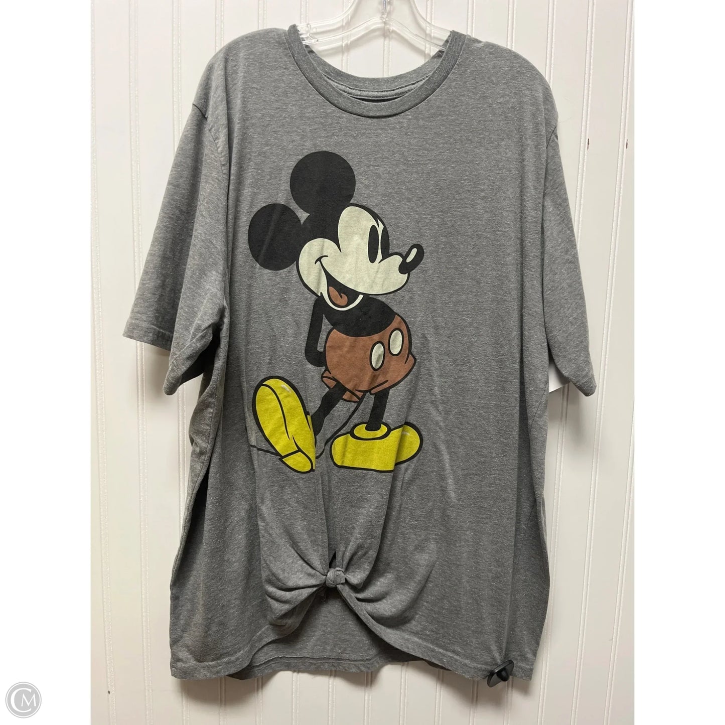 Top Short Sleeve By Disney Store In Grey, Size: 3x