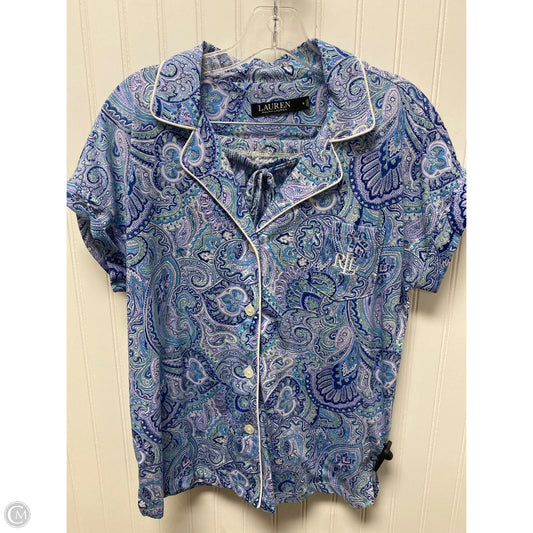 Pajamas 2pc By Lauren By Ralph Lauren In Paisley Print, Size: M