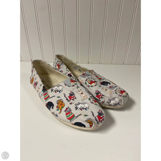 Shoes Flats By Toms In Grey, Size: 9