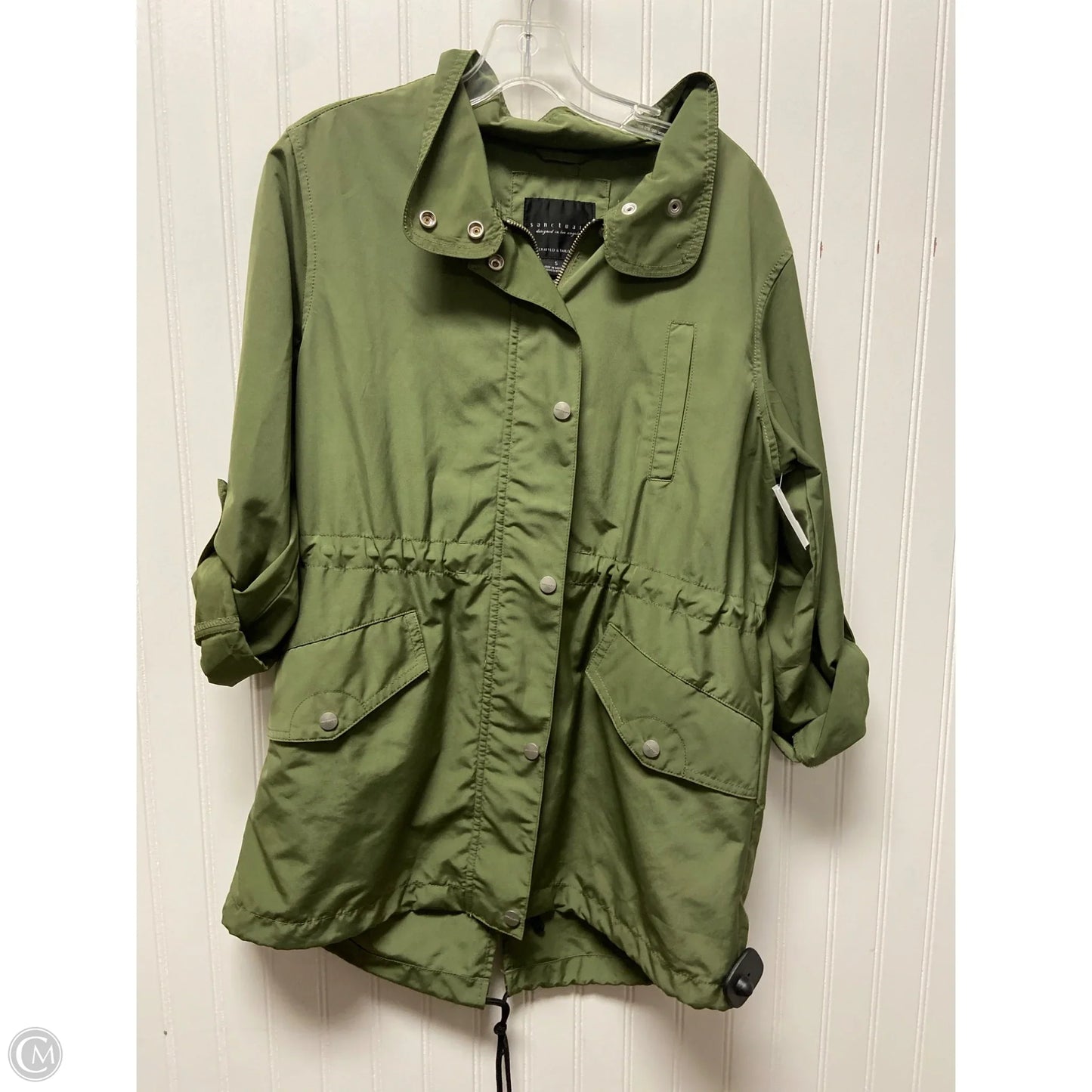 Coat Raincoat By Sanctuary In Green, Size: S