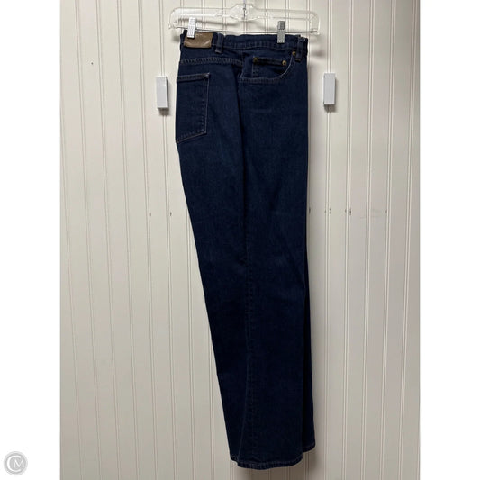 Jeans Straight By Lauren By Ralph Lauren In Blue Denim, Size: 20