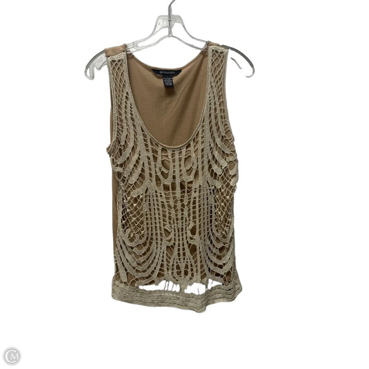 Top Sleeveless By 89th And Madison In Gold, Size: L