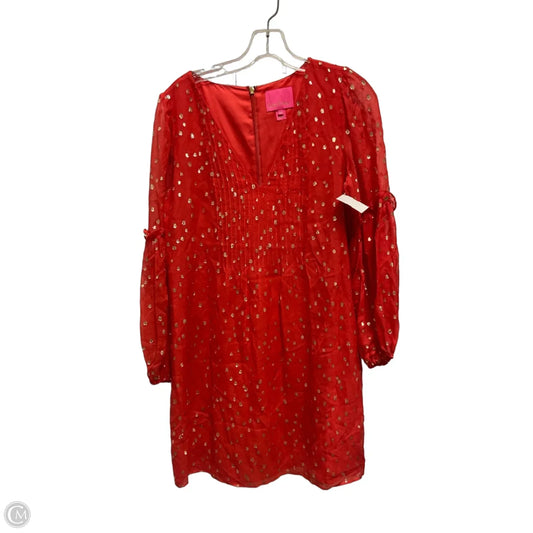 Dress Designer By Lilly Pulitzer In Red, Size: S