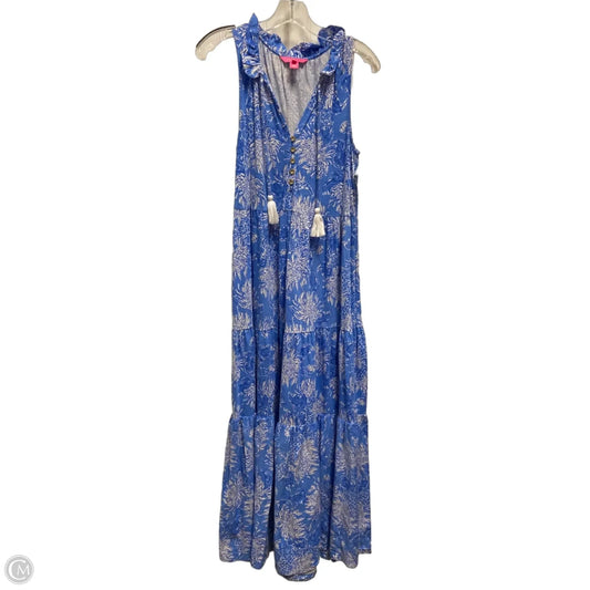 Dress Designer By Lilly Pulitzer In Blue & White, Size: Xs