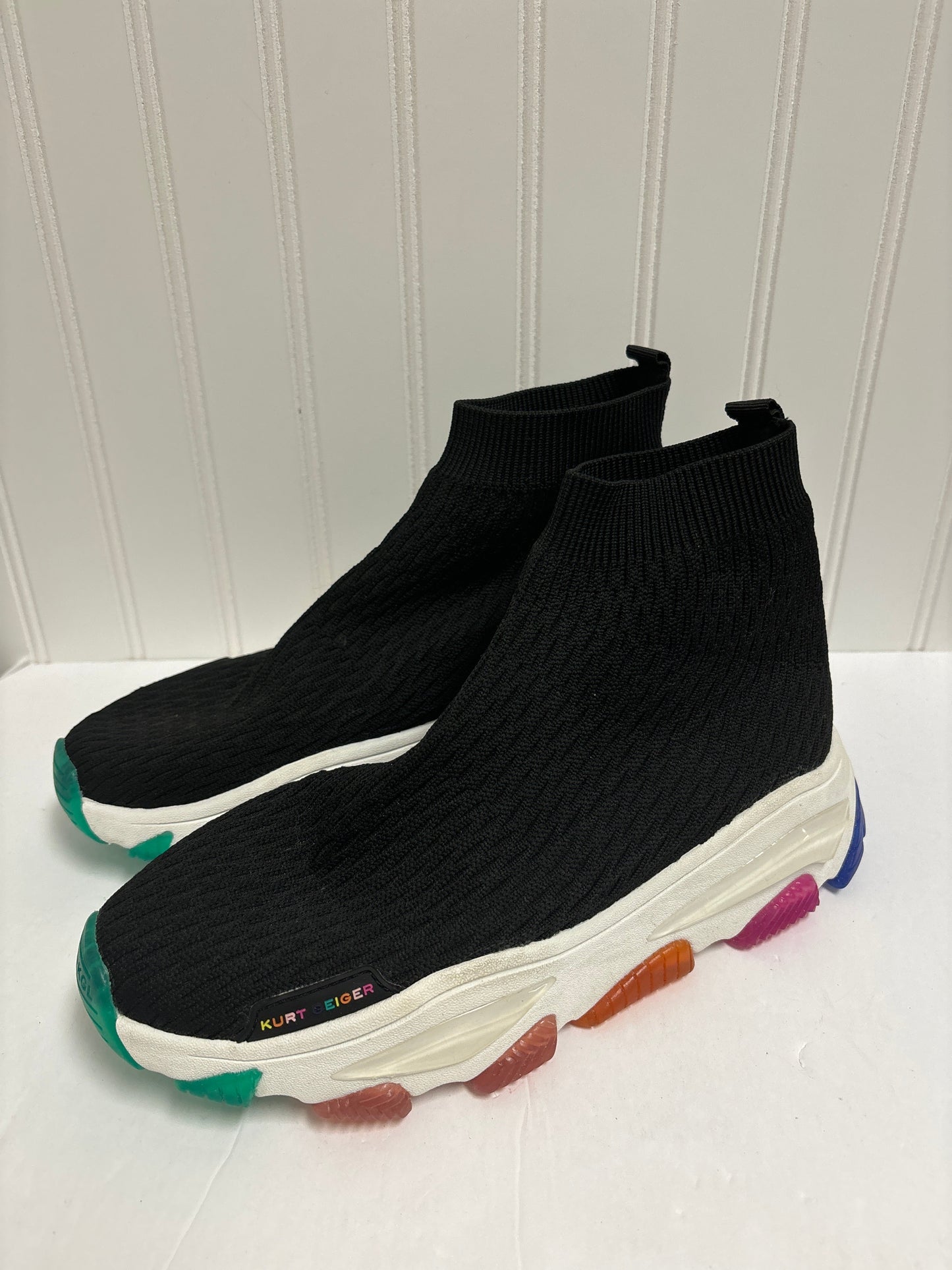 Black Shoes Sneakers Kurt Geiger London, Size 8