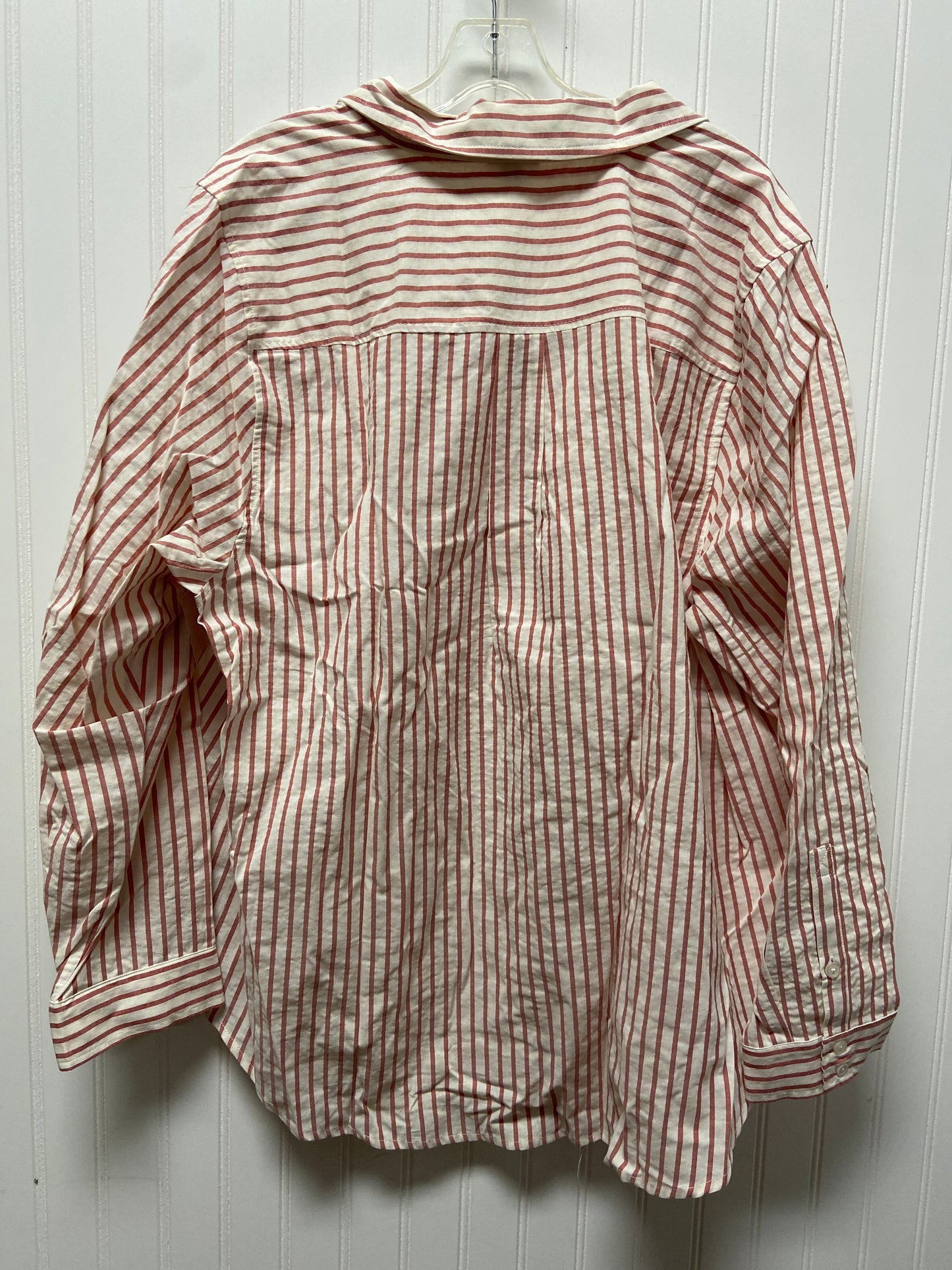 Red & White Top Long Sleeve Torrid, Size 3x