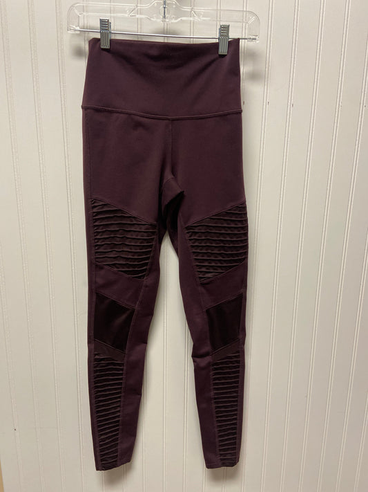 Athletic Leggings By Alo In Purple, Size: Xs