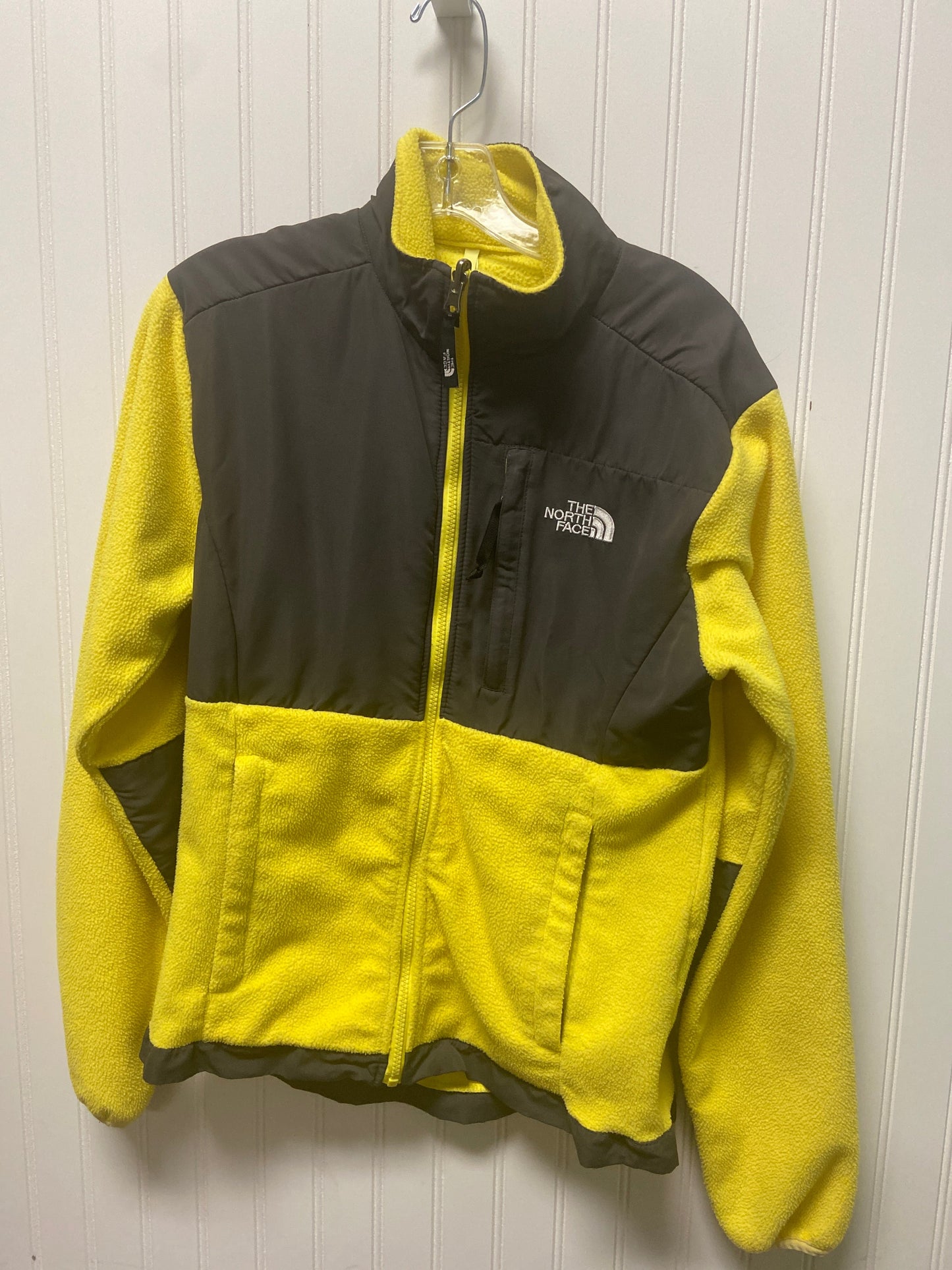 Jacket Fleece By North Face In Yellow, Size: M