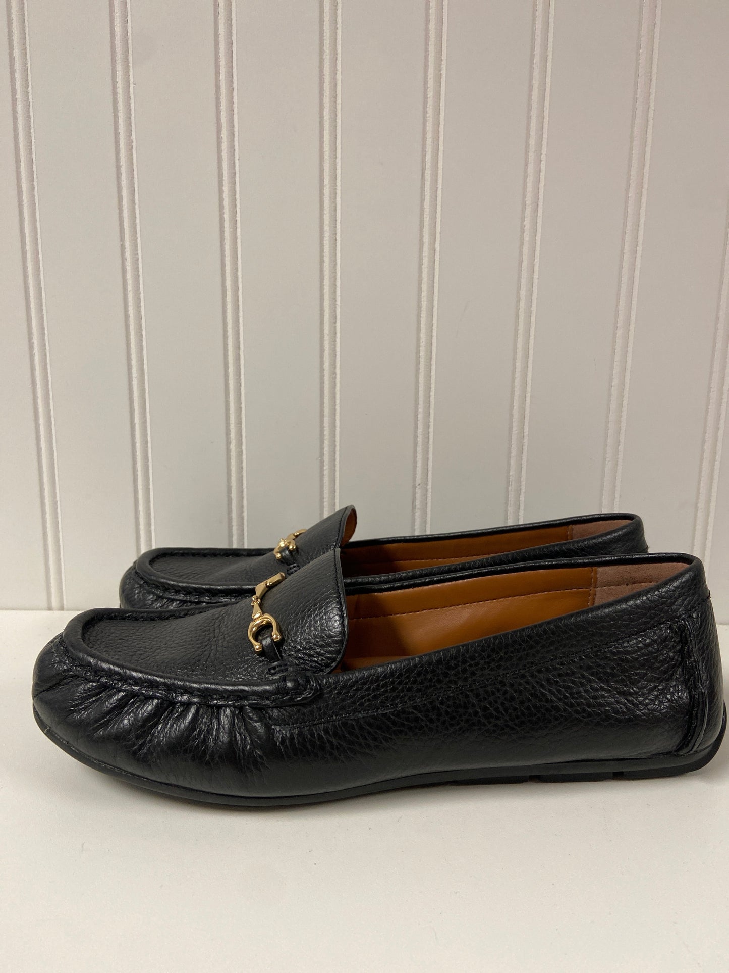 Black Shoes Flats Coach, Size 7.5