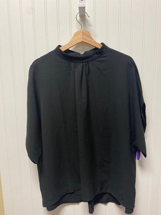 Black Top Short Sleeve Shein, Size 1x