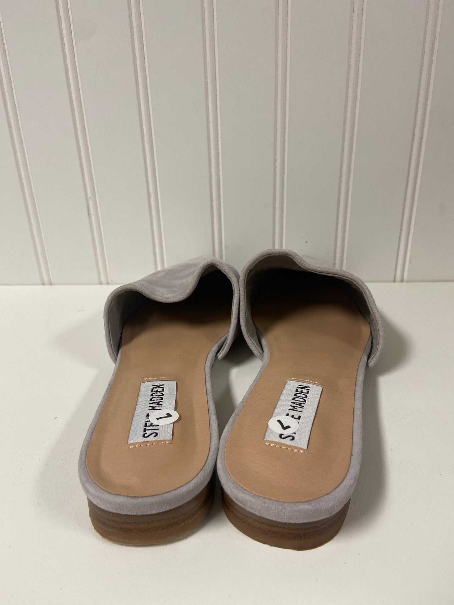 Grey Shoes Flats Steve Madden, Size 7