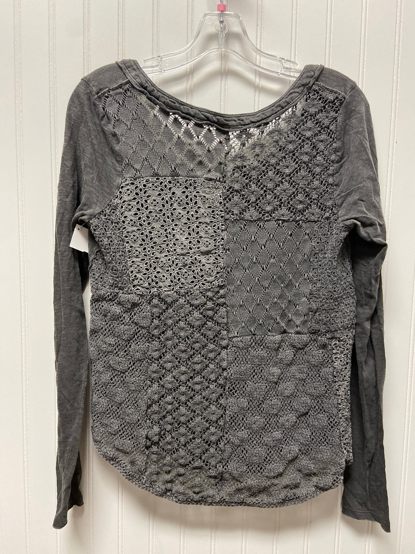 Grey Top Long Sleeve Free People, Size M
