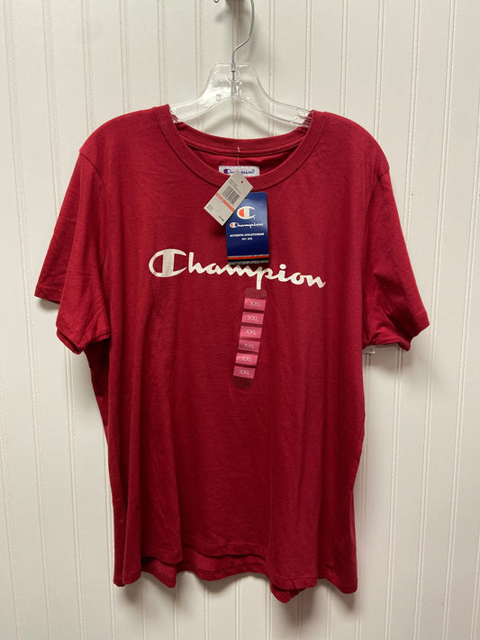 Red Top Short Sleeve Champion, Size 1x