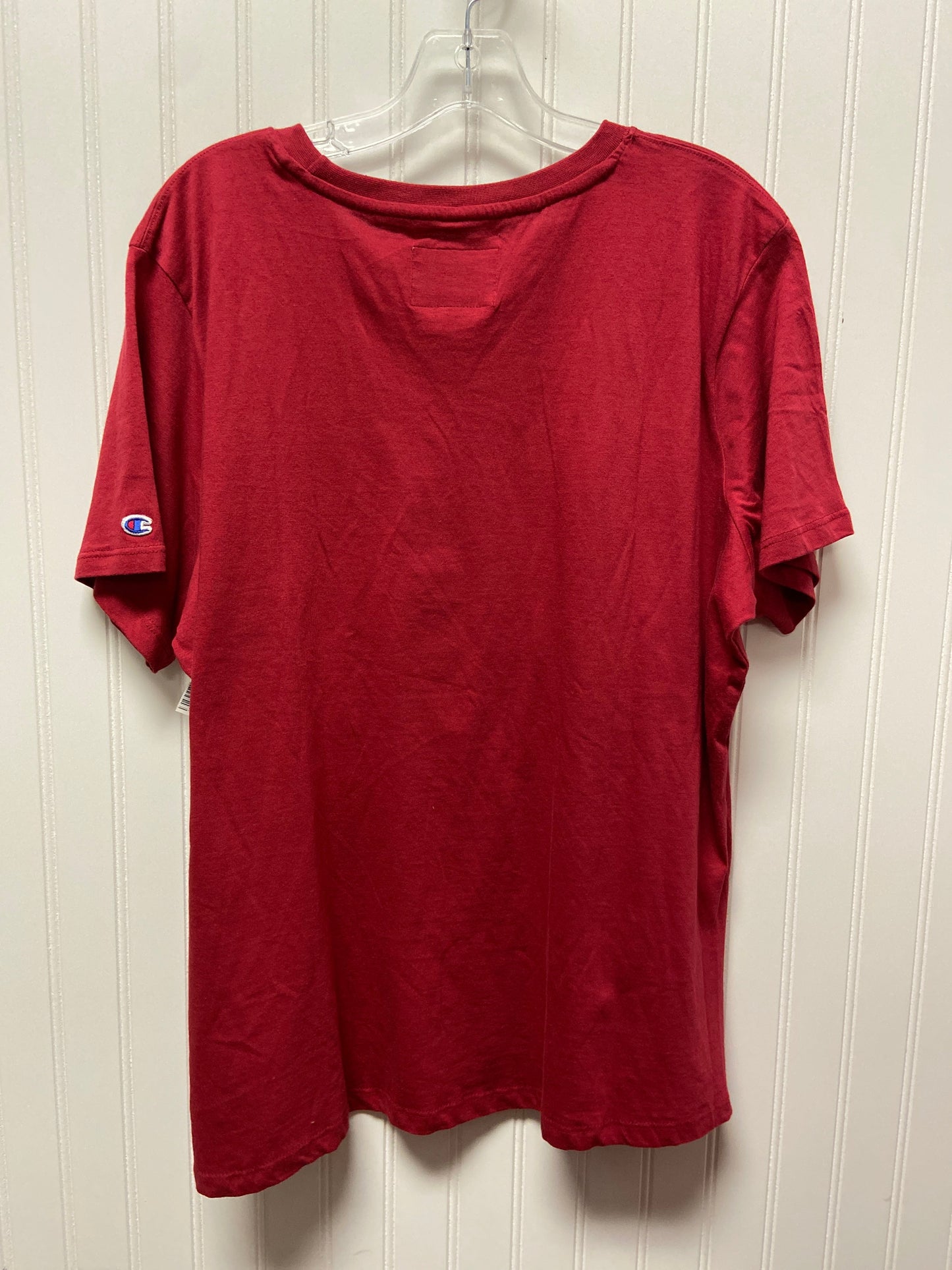 Red Top Short Sleeve Champion, Size 1x