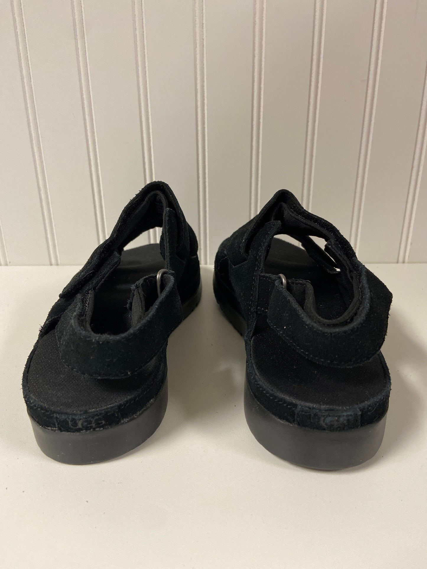 Sandals Designer By Ugg In Black, Size: 6