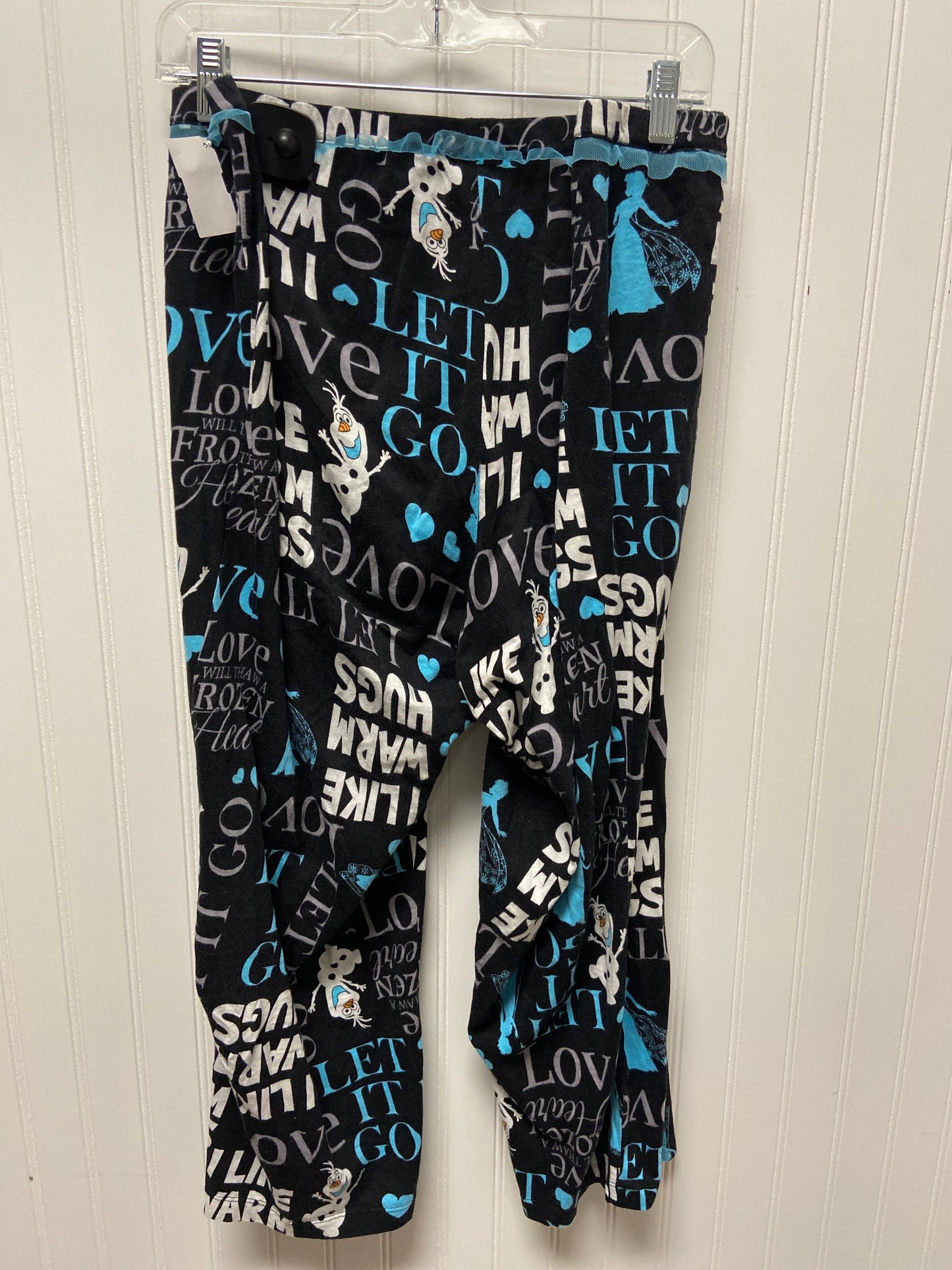 Pajama Pants By Disney Store In Black & Blue, Size: 2x