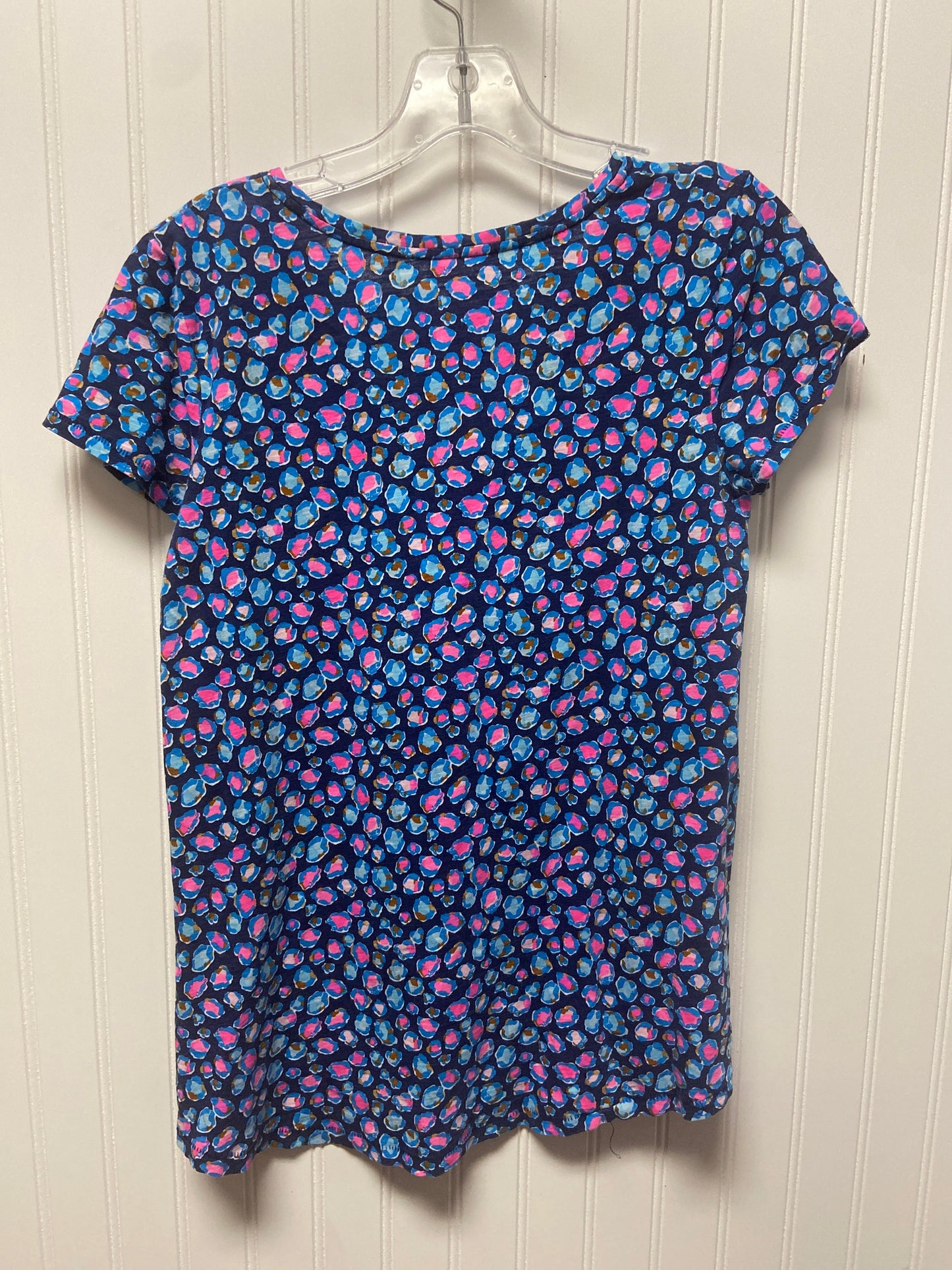 Top Short Sleeve Designer By Lilly Pulitzer In Navy, Size: Xs