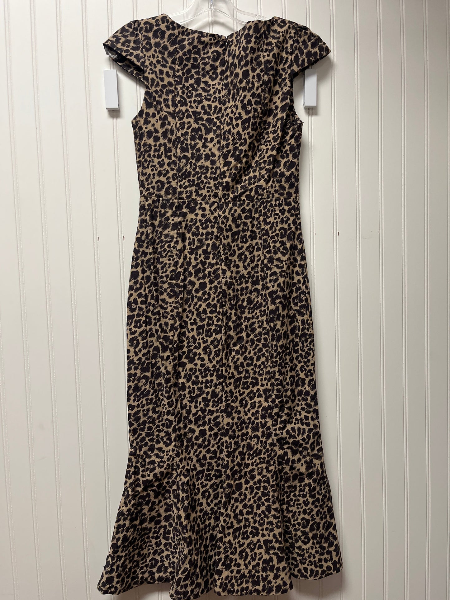 Dress Casual Maxi By Anthropologie In Animal Print, Size: Xs