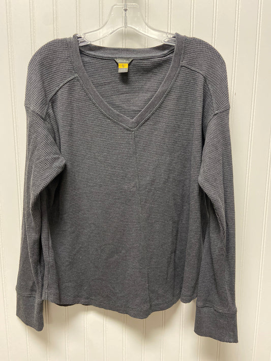 Top Long Sleeve Basic By Eddie Bauer In Grey, Size: L