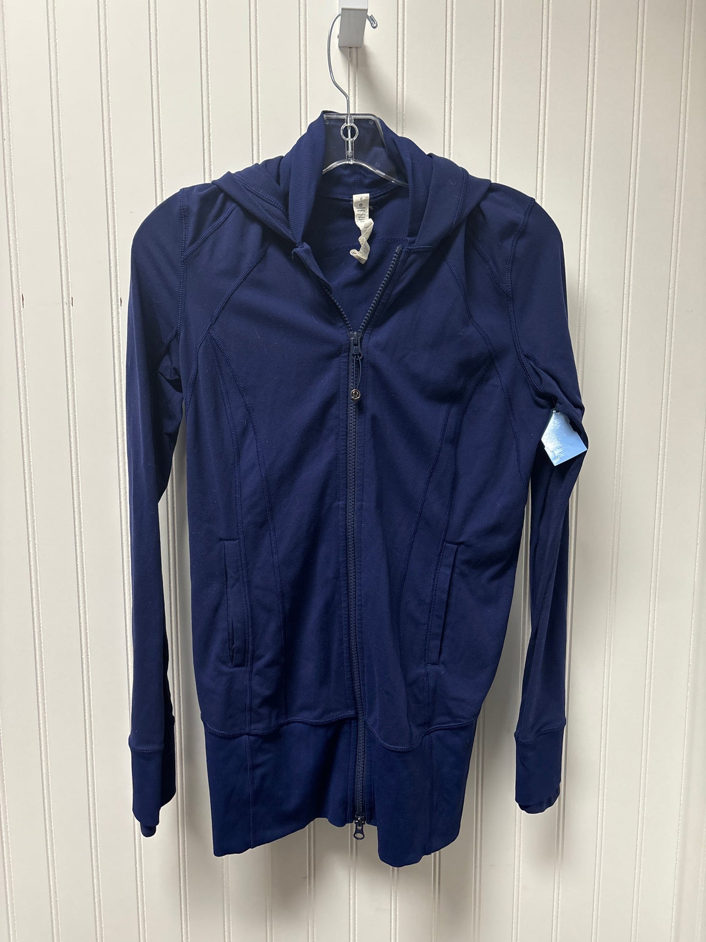 Athletic Jacket By Lululemon In Navy, Size: S