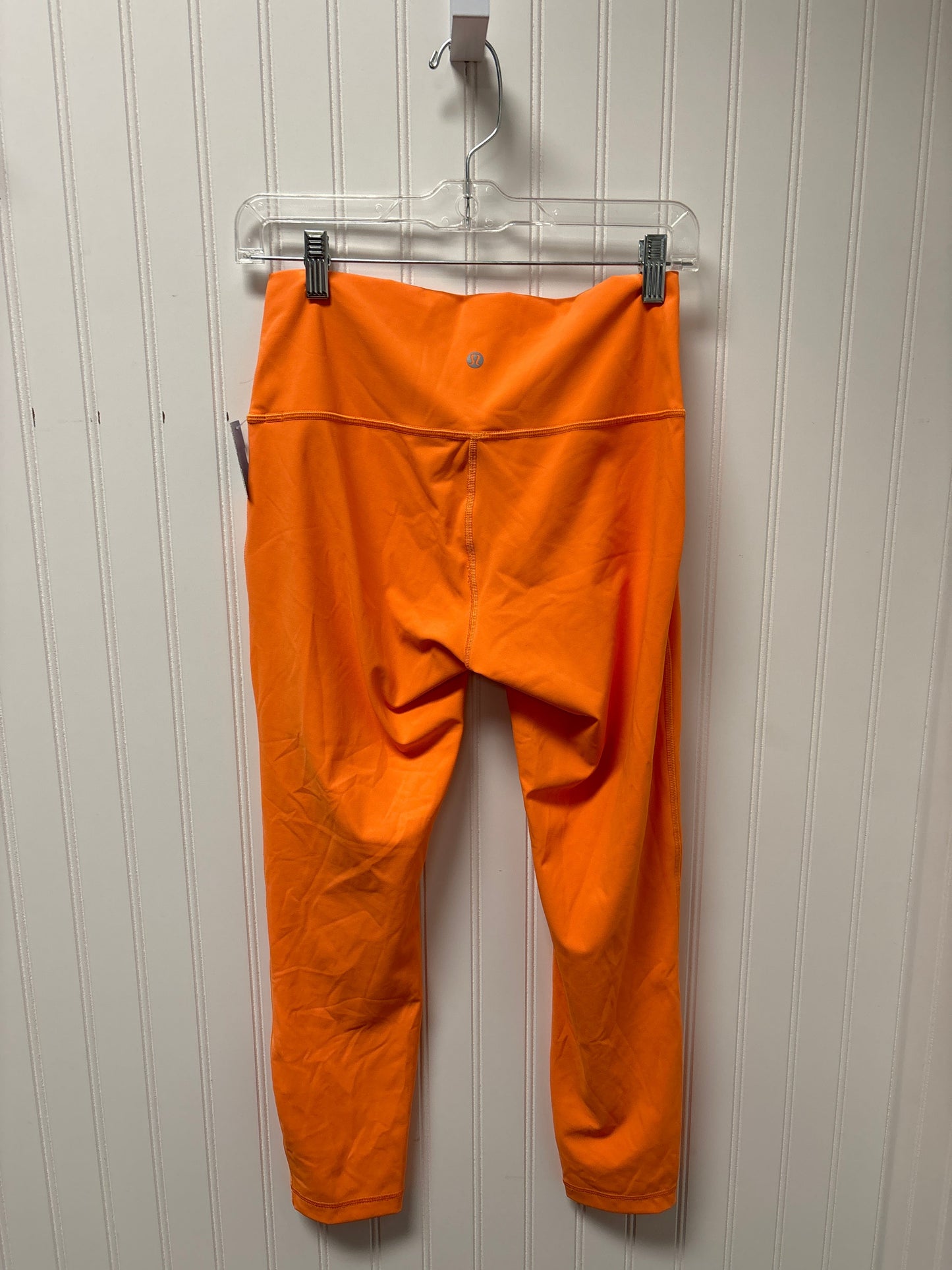 Athletic Leggings By Lululemon In Orange, Size: M