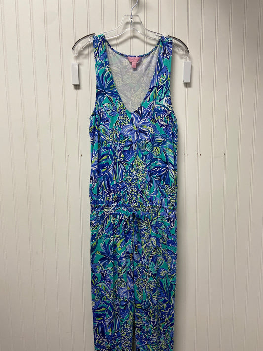 Jumpsuit Designer By Lilly Pulitzer In Blue & Green, Size: S