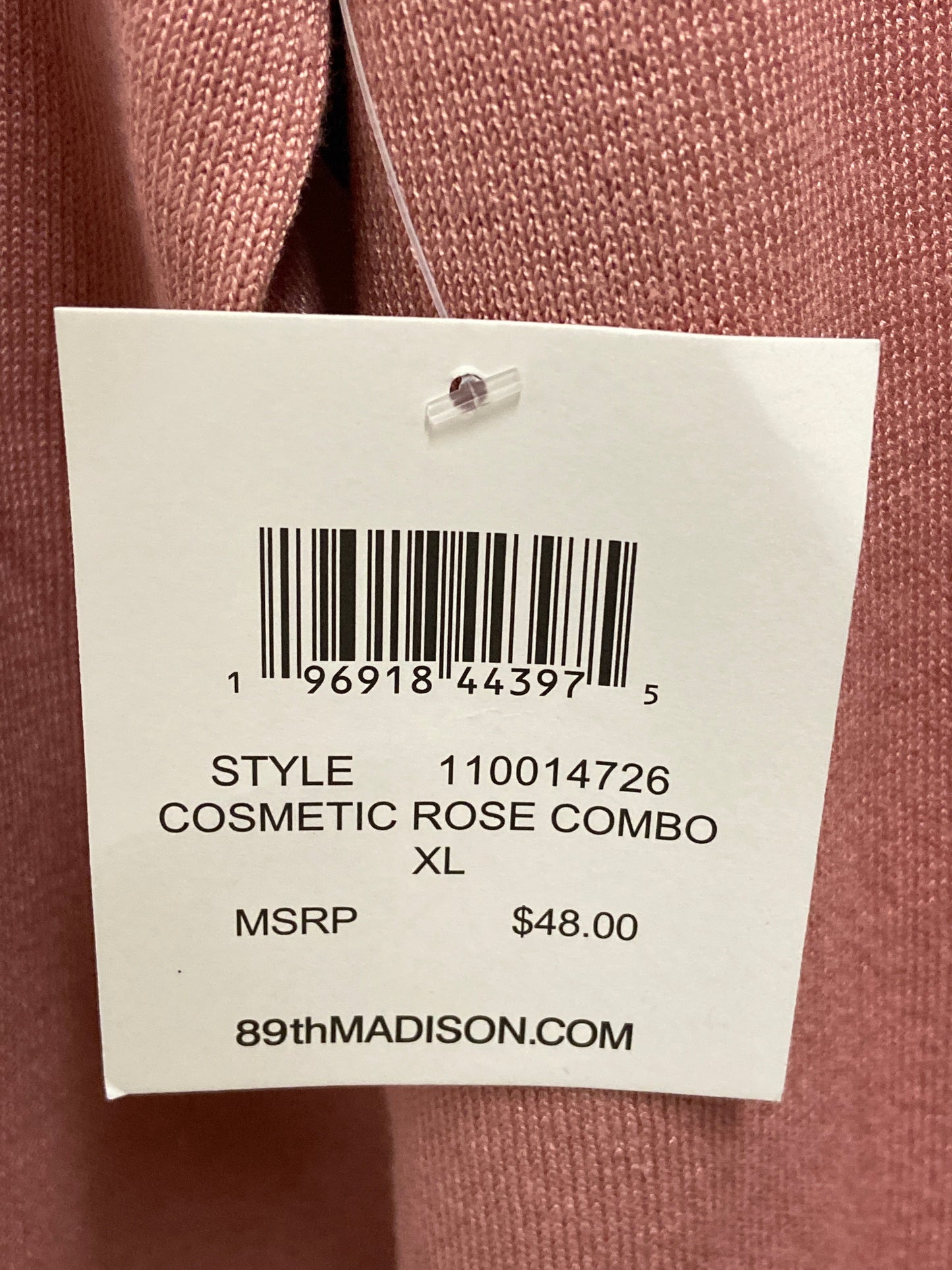 Sweater By 89th And Madison In Pink, Size: Xl