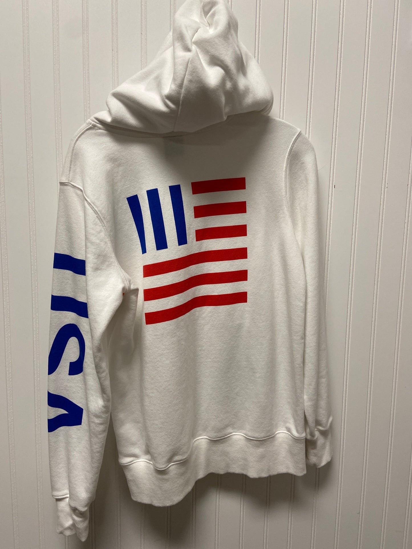 Sweatshirt Hoodie By North Face In White, Size: S