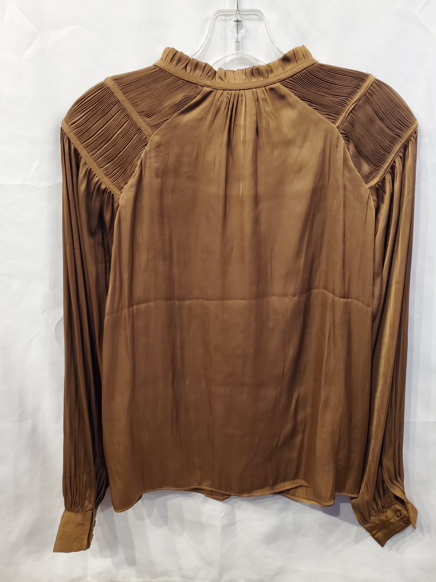 Brown Top Long Sleeve Rachel Roy, Size Xs