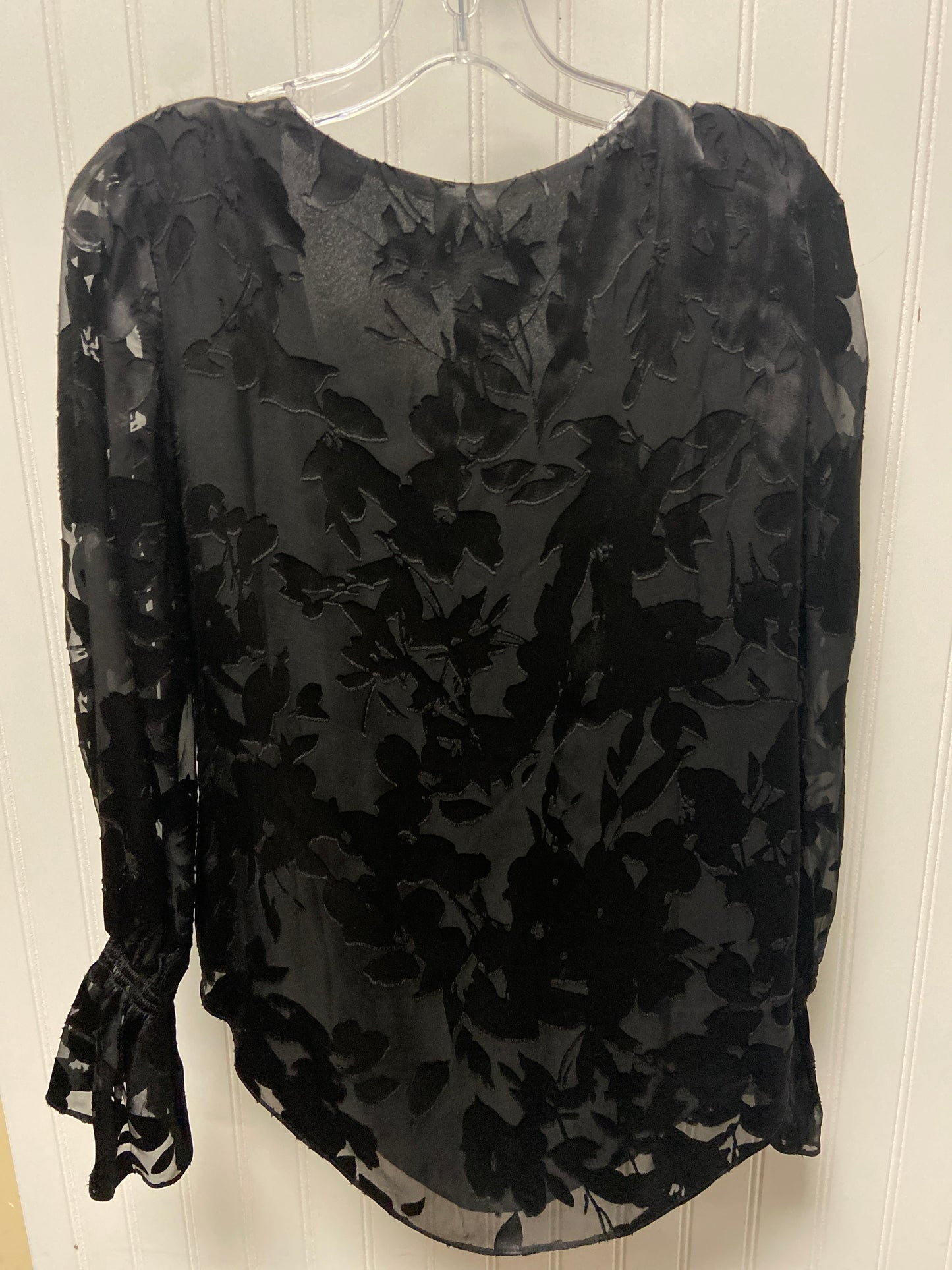 Top Long Sleeve By White House Black Market In Black, Size: Xs